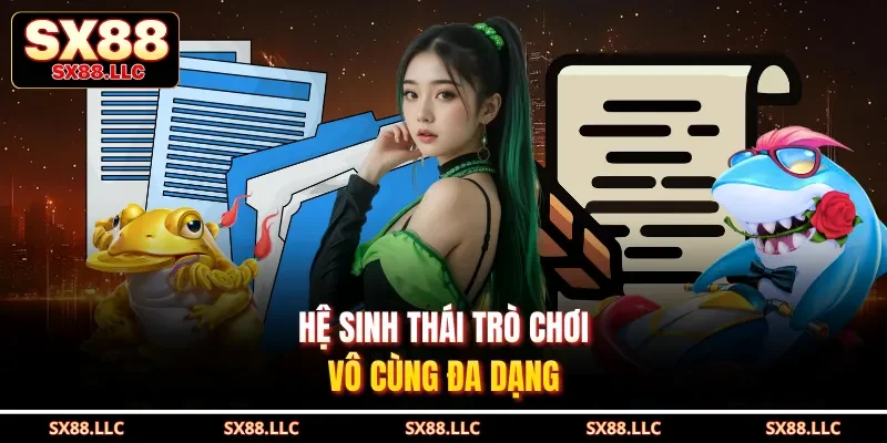 Hệ sinh thái trò chơi vô cùng đa dạng